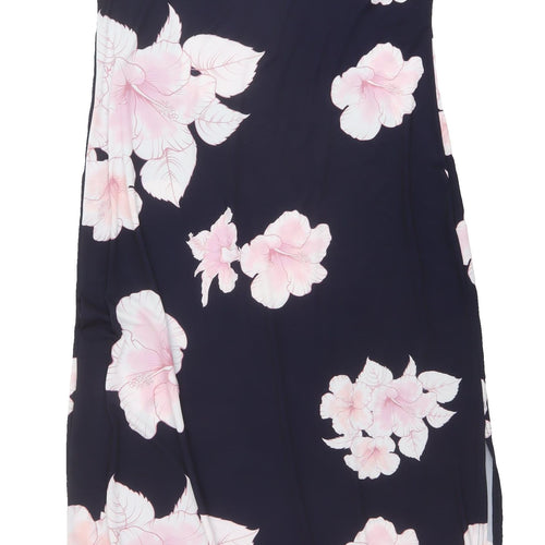 Quiz Floral Slip Dress, Women's 16 Multicoloured Midi