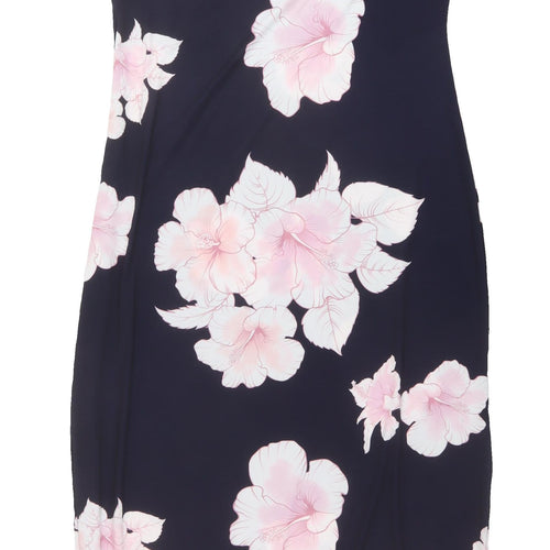 Quiz Floral Slip Dress, Women's 16 Multicoloured Midi