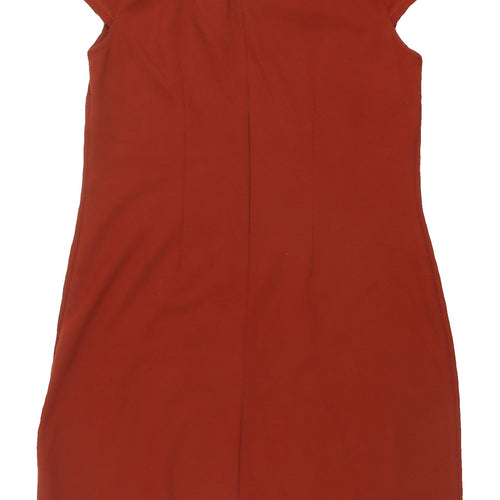 Marks and Spencer Women's Red Knee Shift Dress Size 14