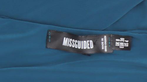 Missguided Women's Blue Bodycon Dress Size 8
