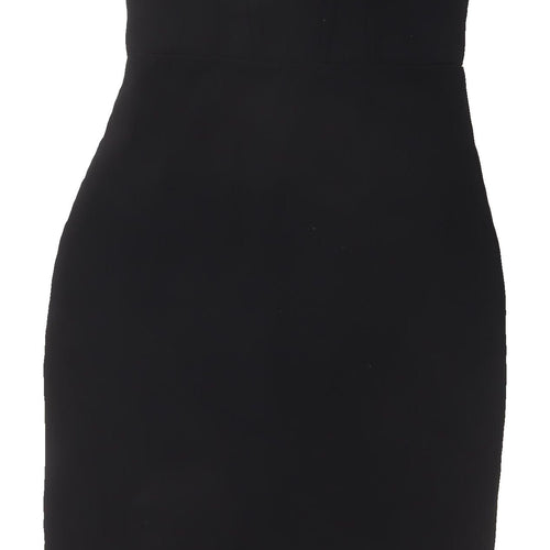 H&M Women's Black Midi Bodycon Dress, Size S