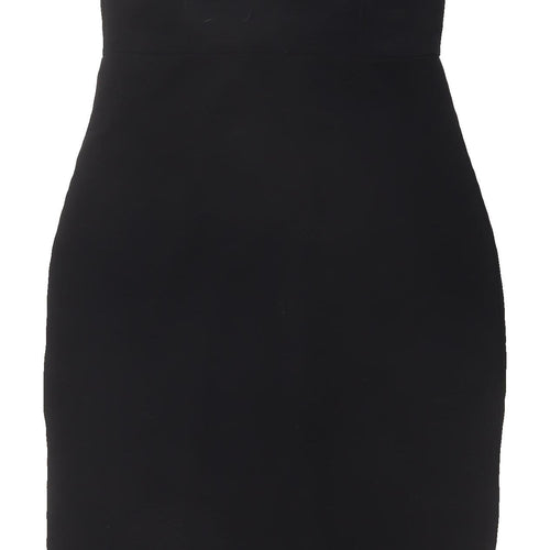 H&M Women's Black Midi Bodycon Dress, Size S