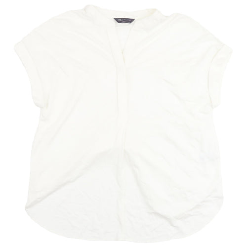 Marks and Spencer Ivory Women's Blouse - Size 12