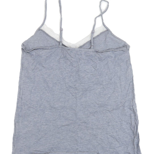 New Look Maternity Blue Camisole with Lace Accents Size 8