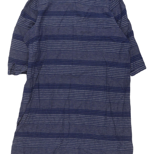Marks and Spencer Women's Blue Striped Shirt Dress Size 22