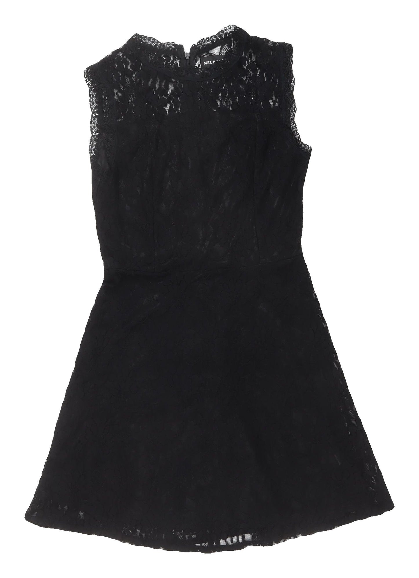 Mela London Black A-Line Lace Dress Size 10