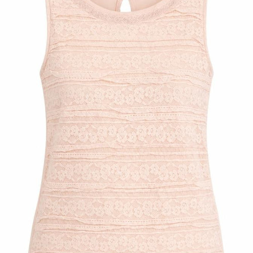 Dorothy Perkins Women Beige Lace Blouse - Size 8