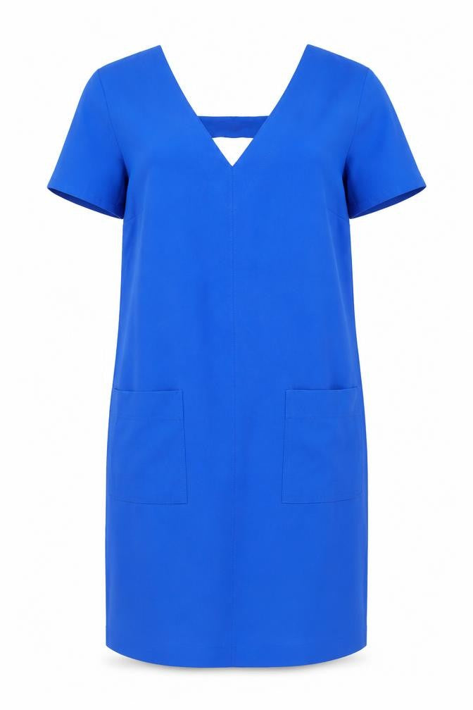 Front view of Matalan Women's Blue Shift Dress, size 12