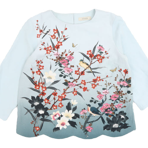 Oasis Women's Floral Blouse, Size 14, Multicoloured