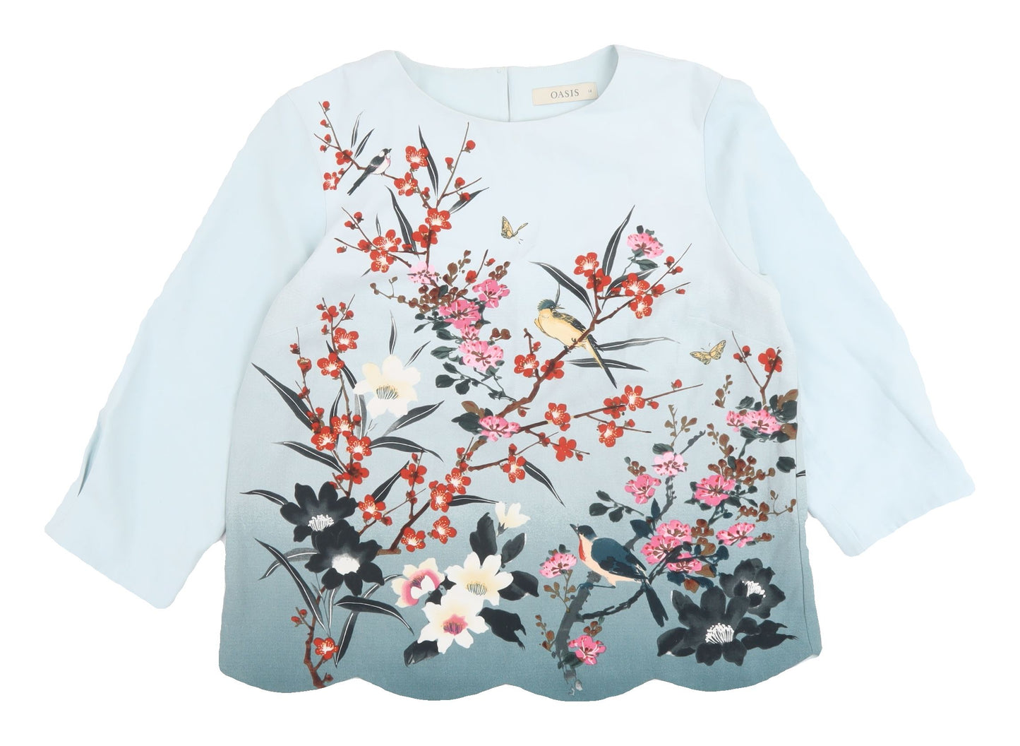 Oasis Women's Floral Blouse, Size 14, Multicoloured