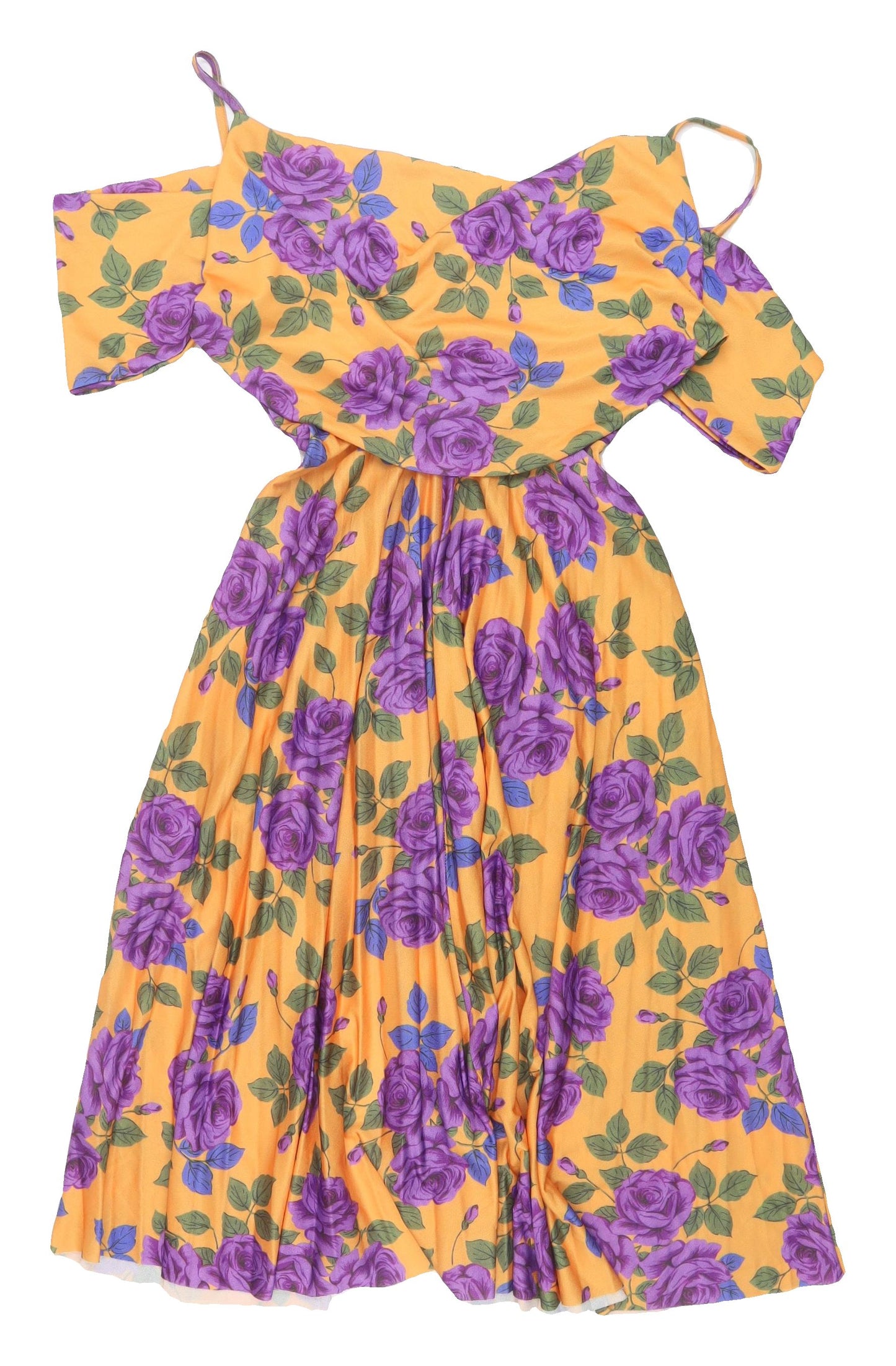 ASOS Women's Multicoloured Floral Midi Dress - Size 8