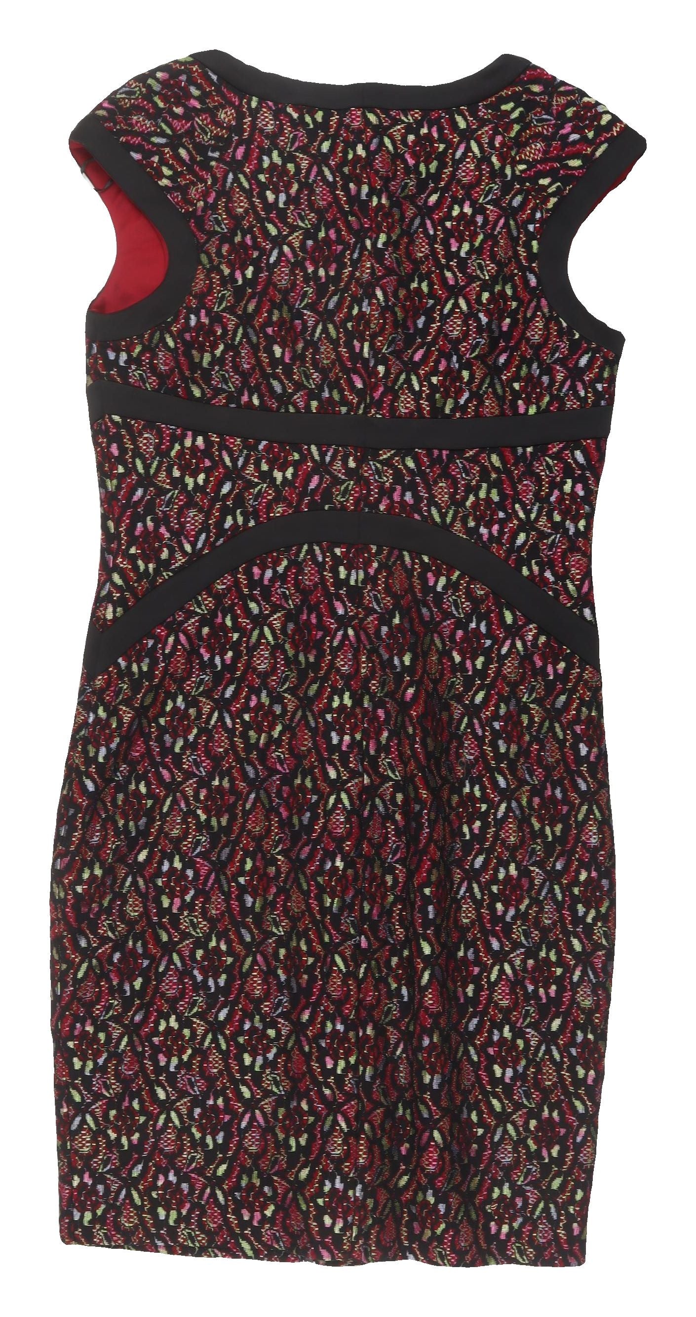 Jax Women's Multicoloured Sheath Dress Size 14