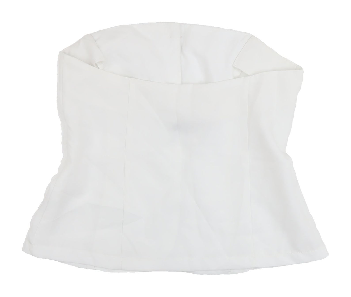 PrettyLittleThing Women's White Strapless Blouse Size 12