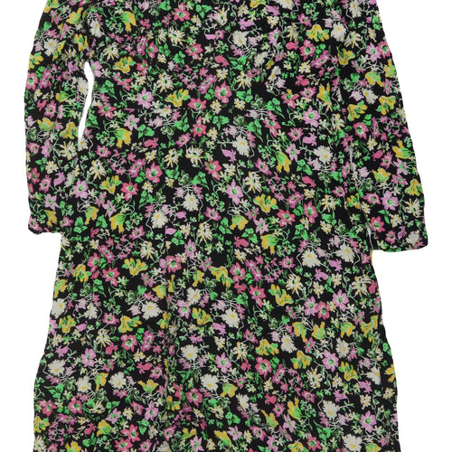 Finery Multicoloured Floral Shirt Dress Size 16