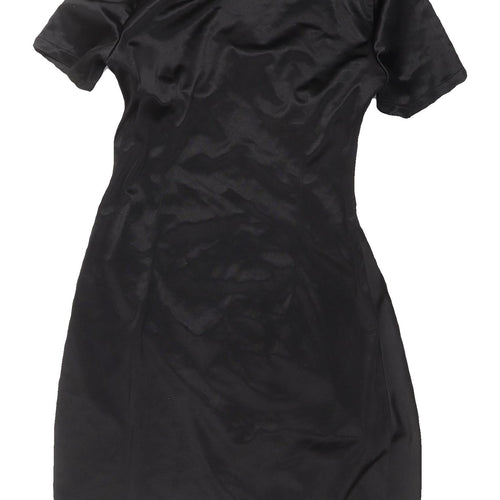 PrettyLittleThing Black Short Bodycon Dress UK 12
