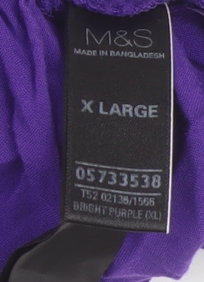 Marks & Spencer Purple Harem Trousers XL - Women