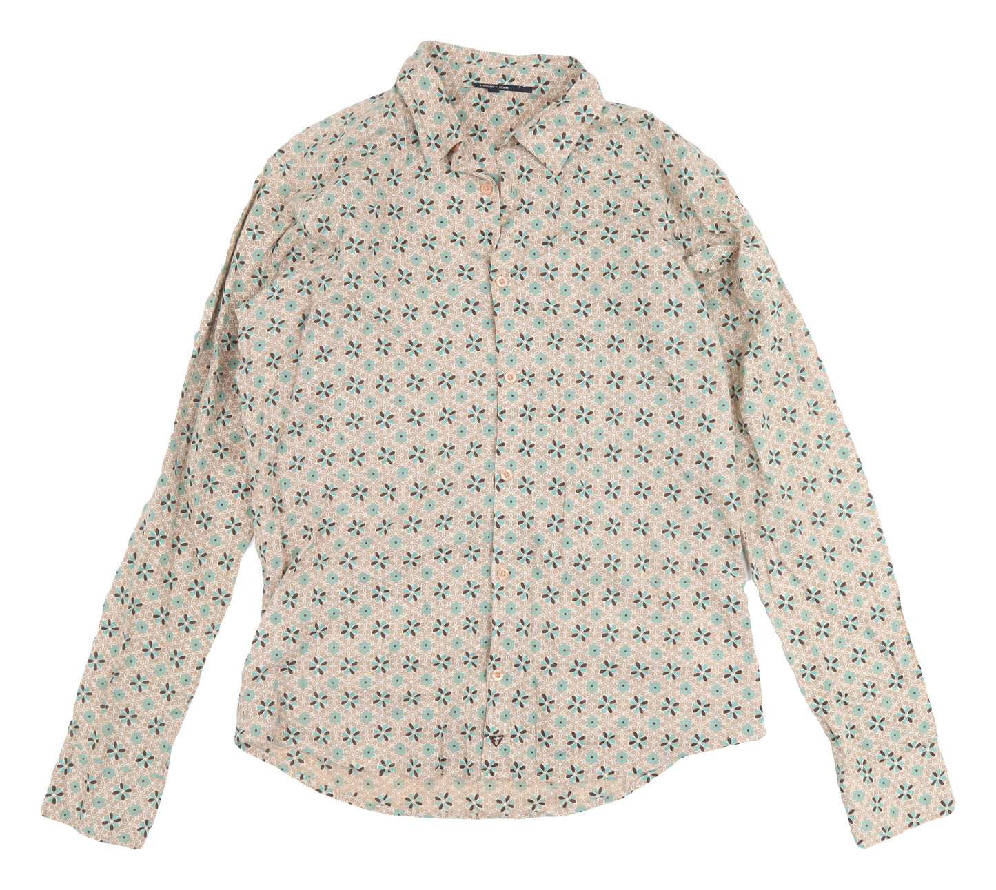 Fifty Four Denim Men's Beige Floral Shirt XL Casual