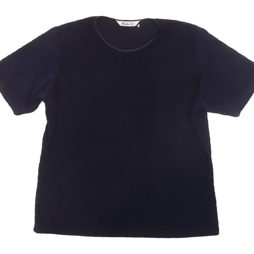 Berkertex Women's Blue T-Shirt, Size 14, Casual Style