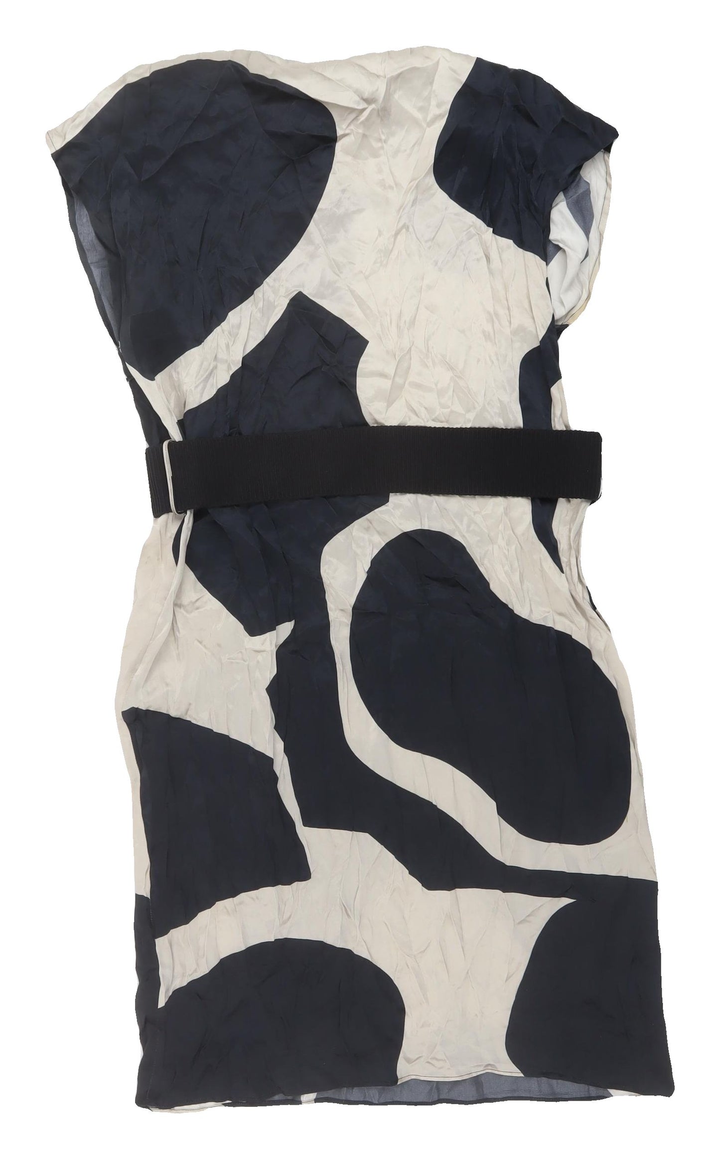 Marks and Spencer Women's Black and White Shift Dress, Size 14