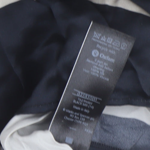 Marks and Spencer Women's Black and White Shift Dress, Size 14