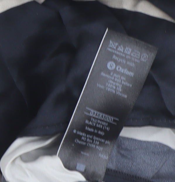 Marks and Spencer Women's Black and White Shift Dress, Size 14