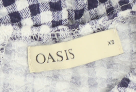 Oasis Women's Gingham Midi Dress, XS, Multicoloured