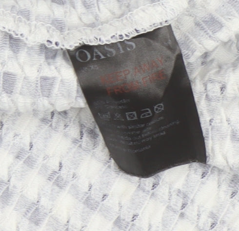 Oasis Women's Gingham Midi Dress, XS, Multicoloured