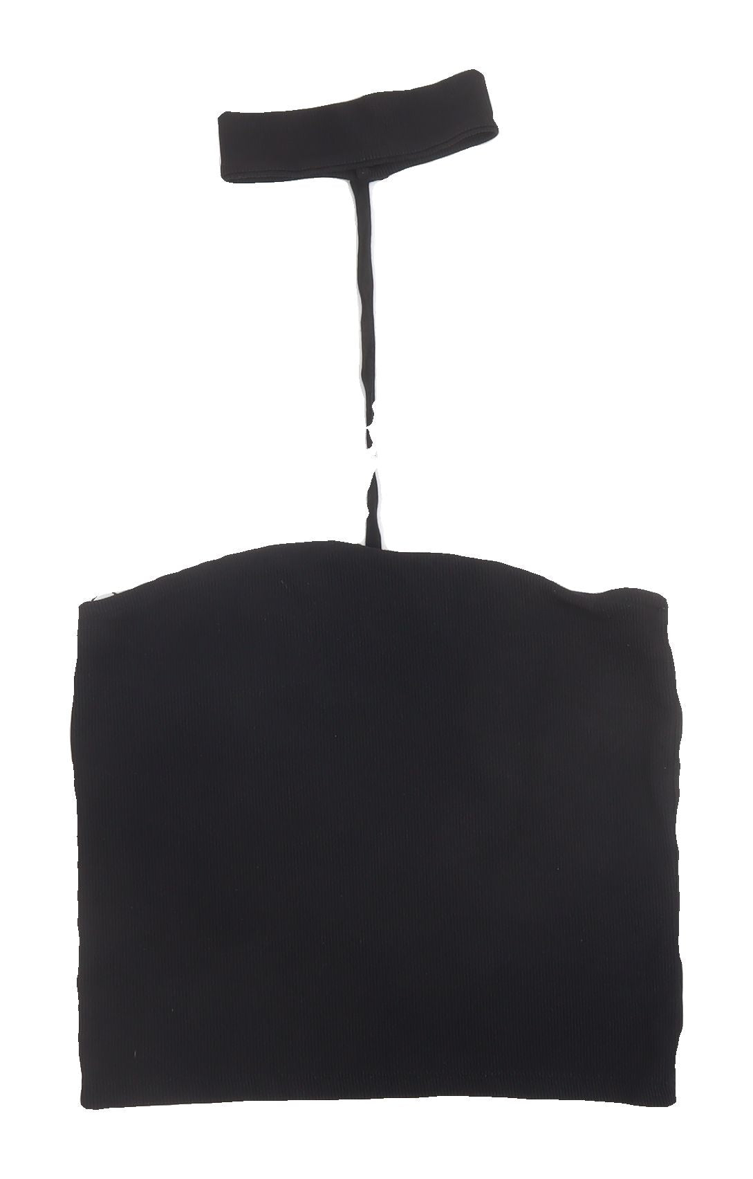 Zara Black Cropped Halter Tank for Women, Size S