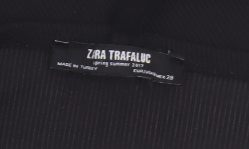 Zara Black Cropped Halter Tank for Women, Size S