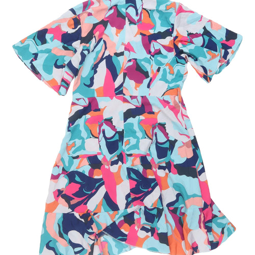 Girl In Mind Multicoloured Wrap Dress Size 10