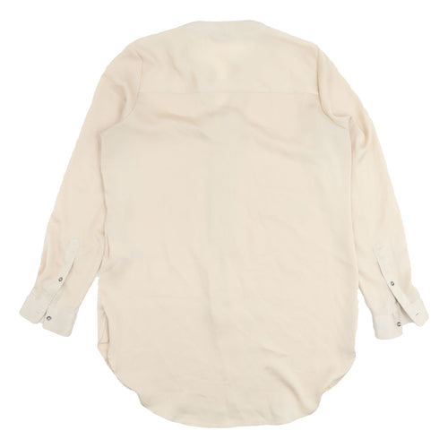 Marks and Spencer Beige V-Neck Blouse, Size 10, Women's