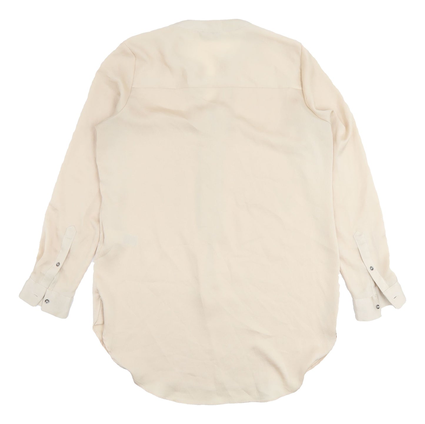 Marks and Spencer Beige V-Neck Blouse, Size 10, Women's
