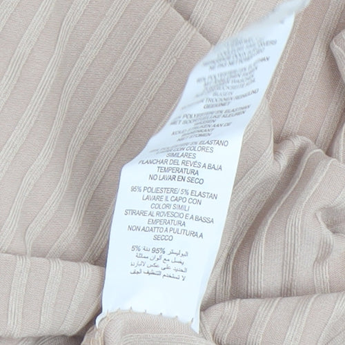 I Saw It First Beige Long Sleeve Bodycon Dress