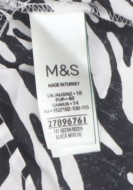Marks and Spencer Zebra Print Camisole Blouse Size 18