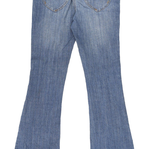 South Women's Blue Flared Jeans Size 10XL