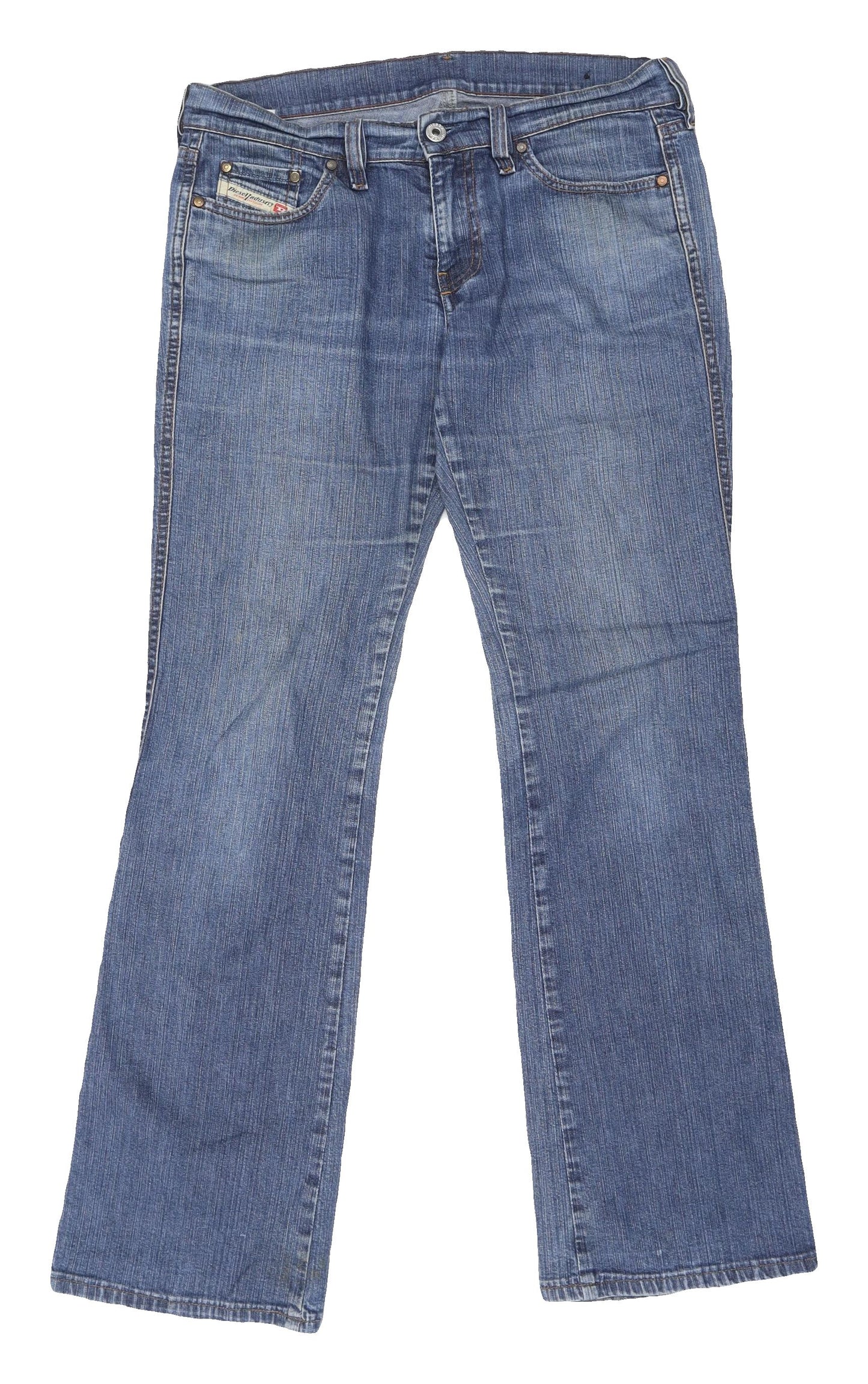 Diesel Women's Blue Straight Jeans Size 26 - Mid Rise, Comfortable