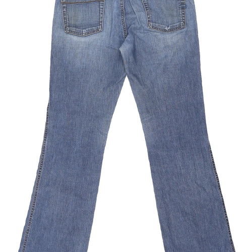 Diesel Women's Blue Straight Jeans Size 26 - Mid Rise, Comfortable