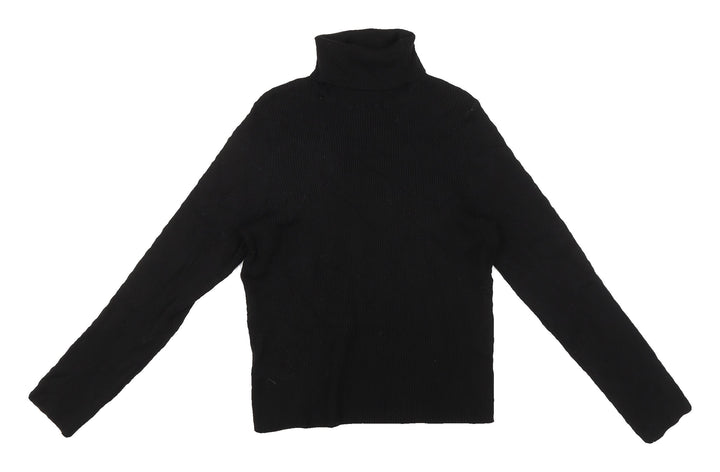 H&M Divided Women's Black Roll Neck Jumper L