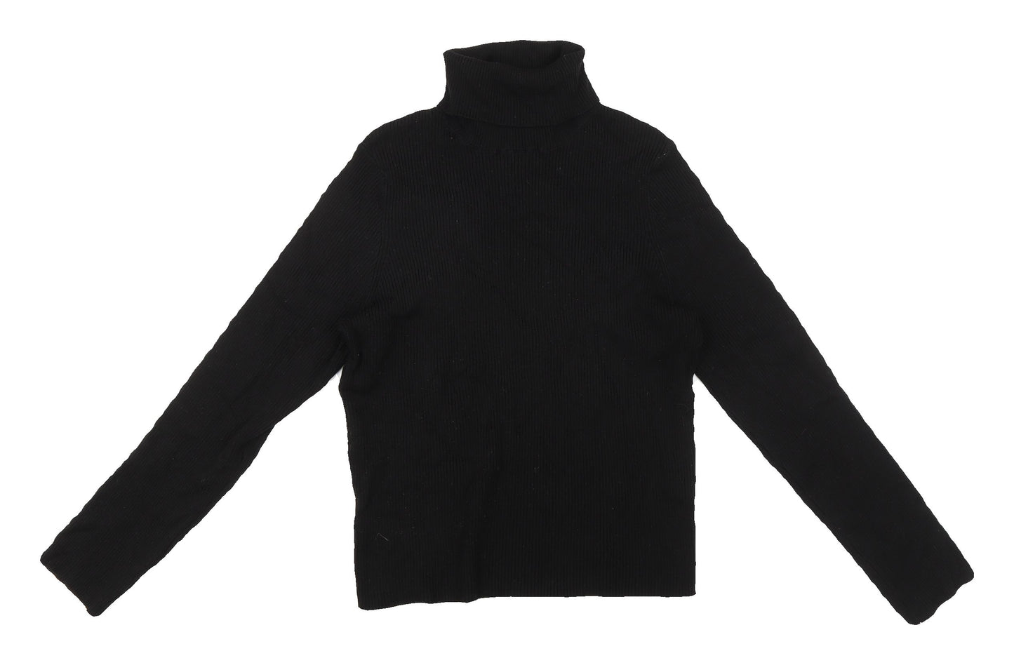 H&M Divided Women's Black Roll Neck Jumper L