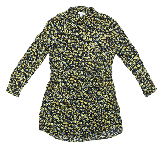 Warehouse Women's Floral Shirt Dress, Multicoloured, Size 12