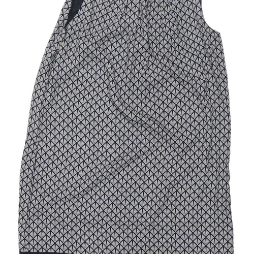H&M Women's Geometric Shift Dress UK 8 Multicolour