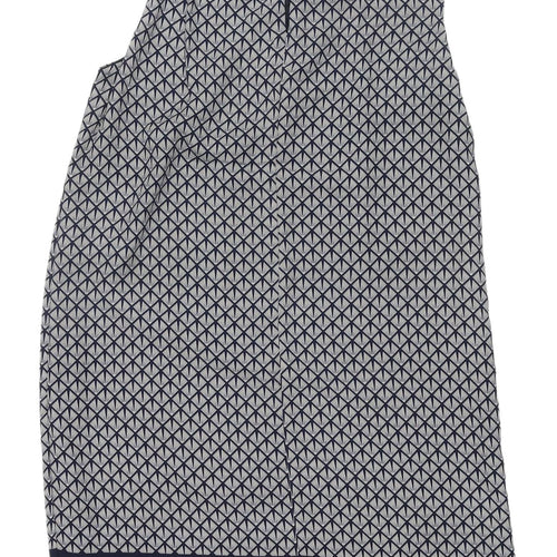 H&M Women's Geometric Shift Dress UK 8 Multicolour