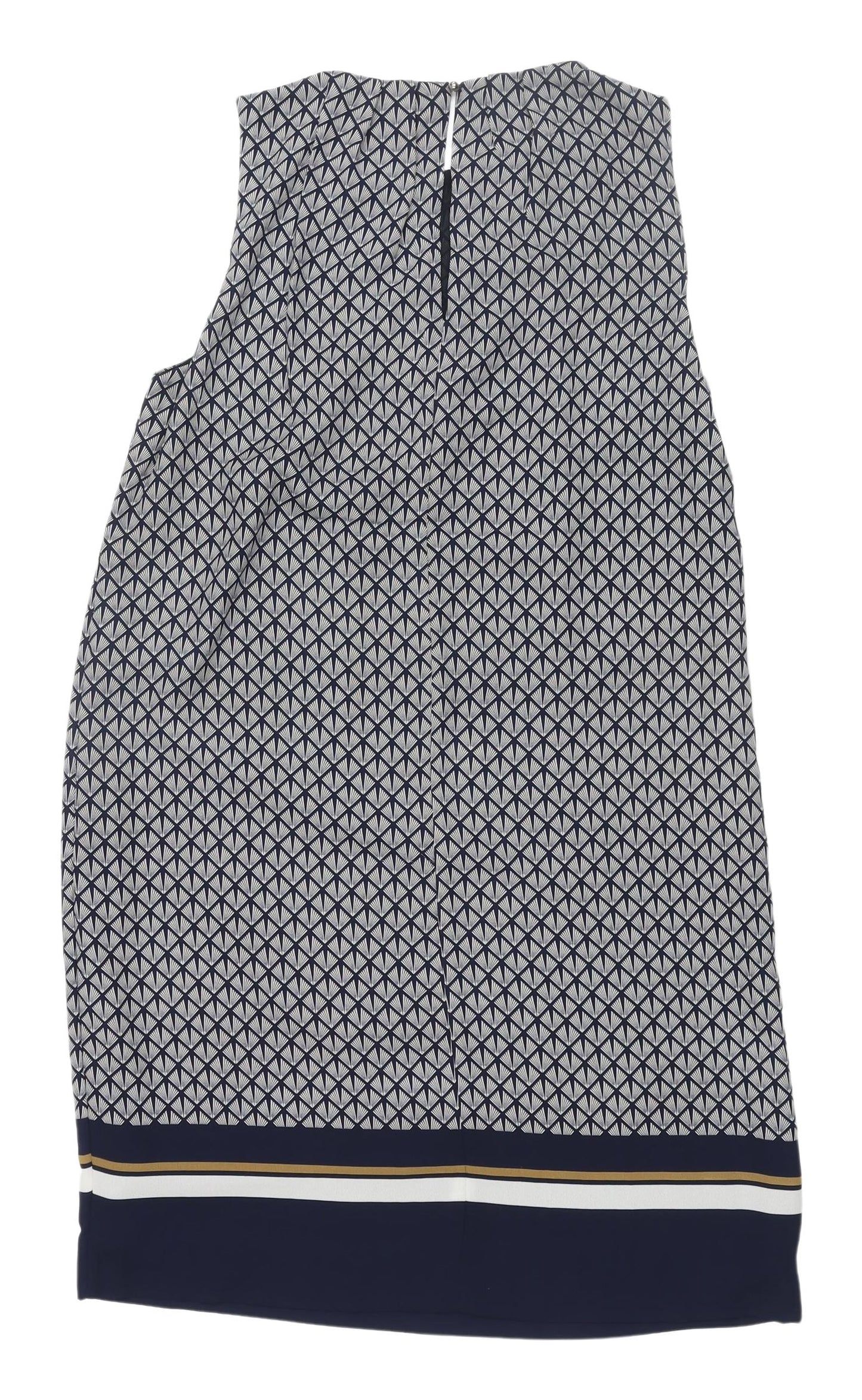 H&M Women's Geometric Shift Dress UK 8 Multicolour