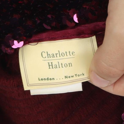 Charlotte Halton Women's Purple Sequin Dress M