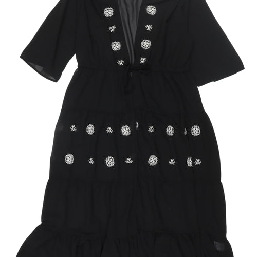 En Crème Women's Black Midi Dress - Size S