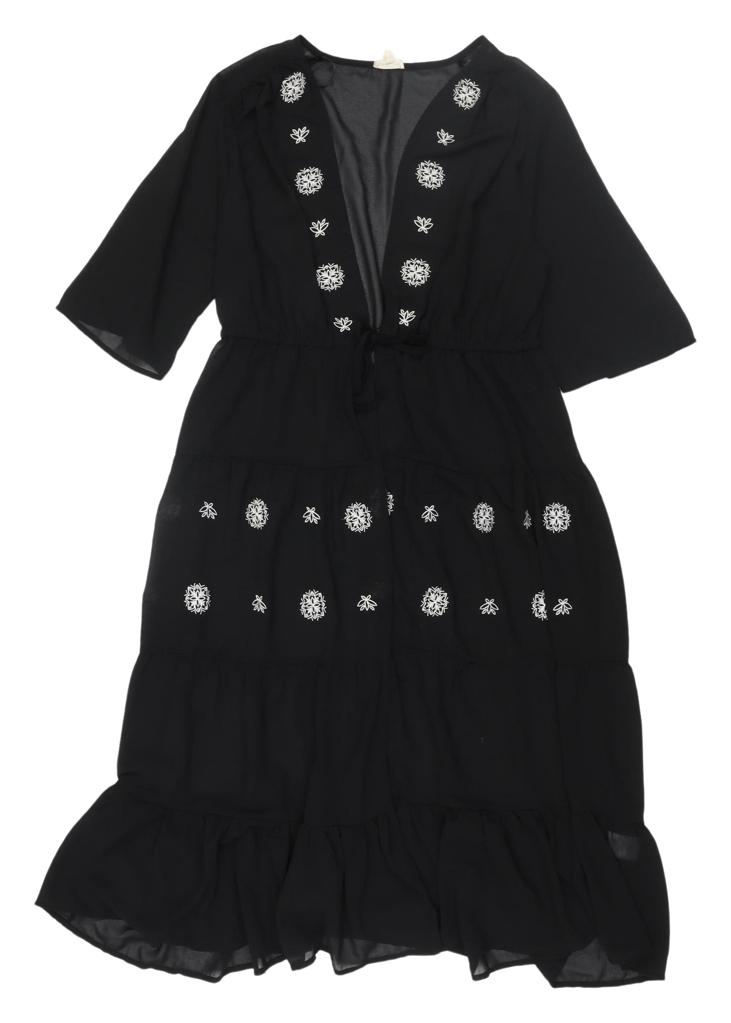 En Crème Women's Black Midi Dress - Size S