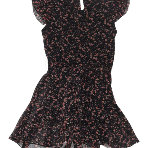 TFNC London Women's Black Floral A-Line Dress Size 5