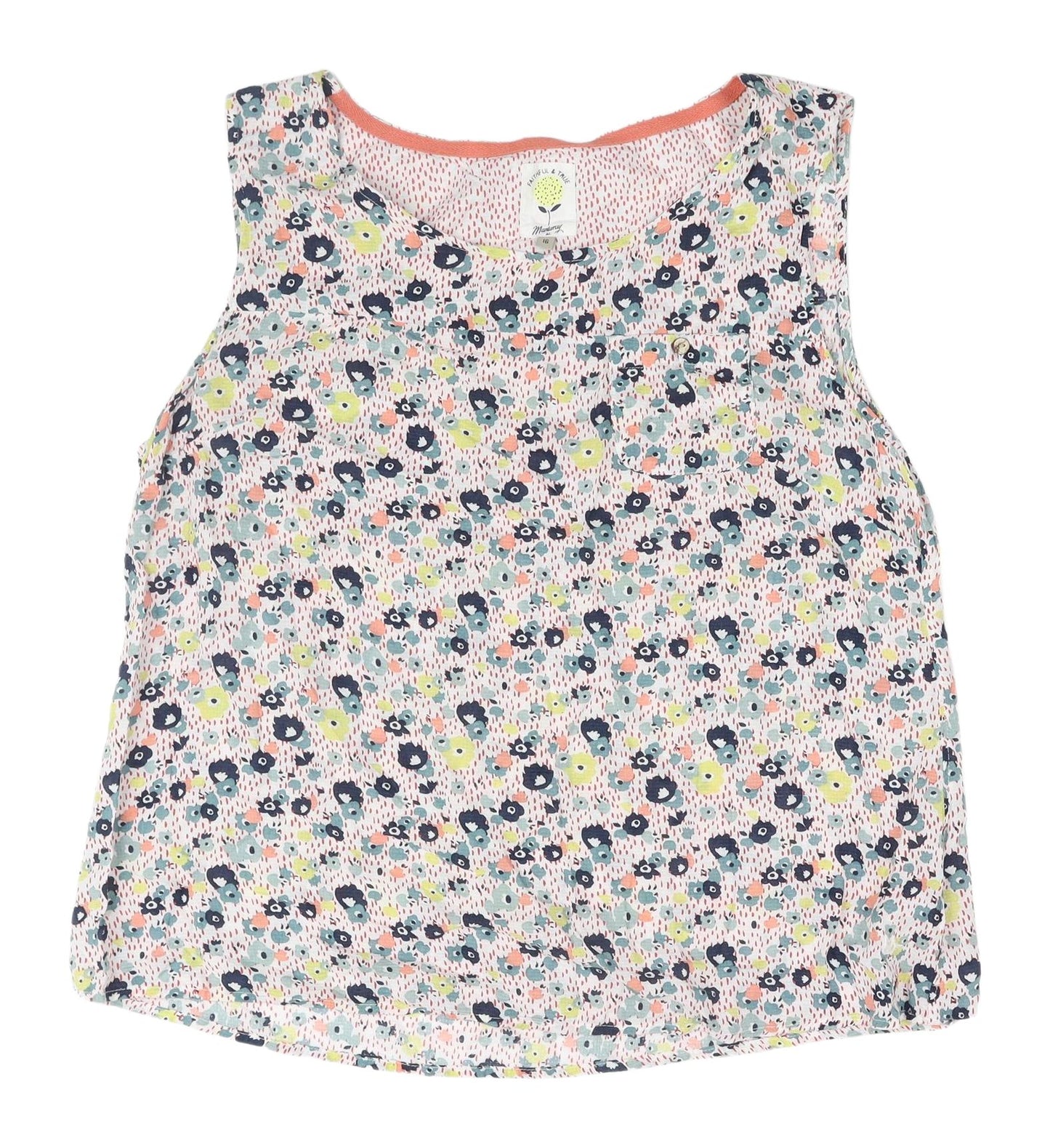 Debenhams Women's Multicoloured Floral Tank, Size 16