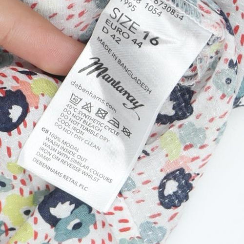 Debenhams Women's Multicoloured Floral Tank, Size 16