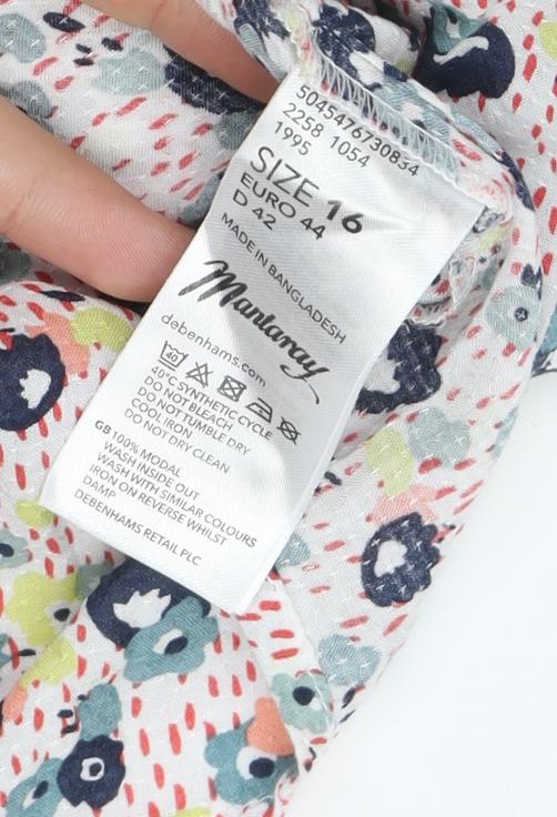Debenhams Women's Multicoloured Floral Tank, Size 16